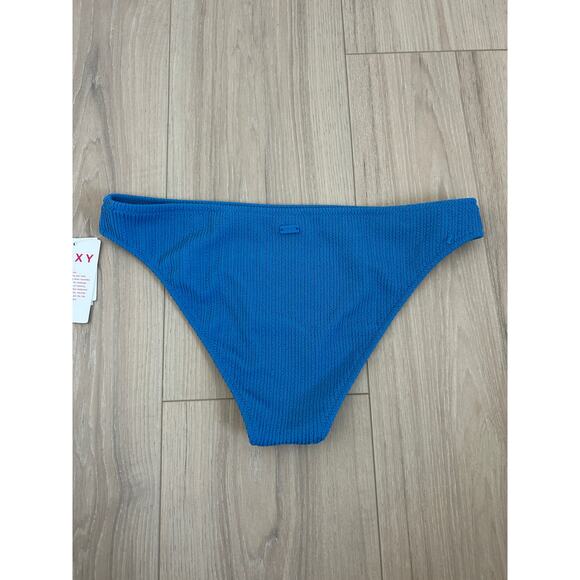 Roxy Aruba Textured Moderate Bikini Bottoms, NWT Size Large Blue - Picture 7 of 9